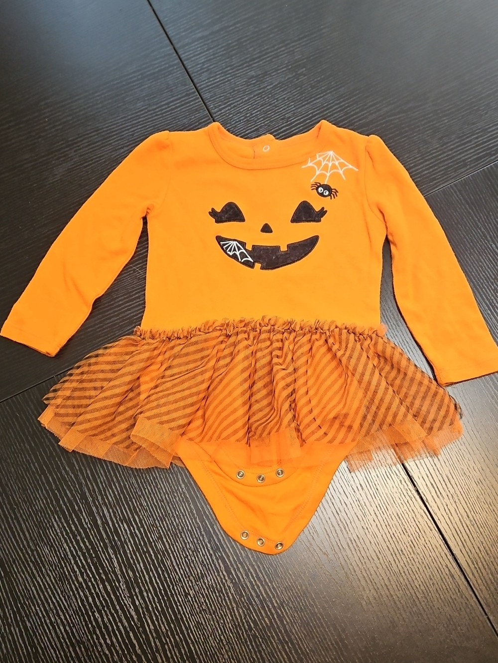 Orange Pumpkin Tutu Bodysuit Costume